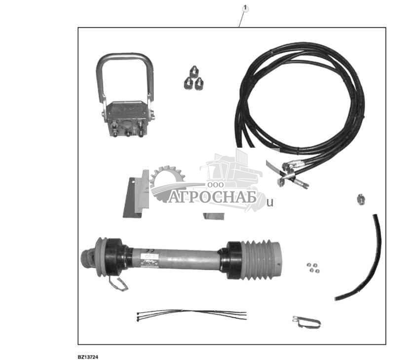 Навесное оборудование, переходники привода для оборудования жатки комбайнов серии 600 